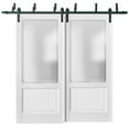thumbnail image 1 of Barn Bypass Doors 48 x 84 with 6.6ft Hardware, 1 of 6