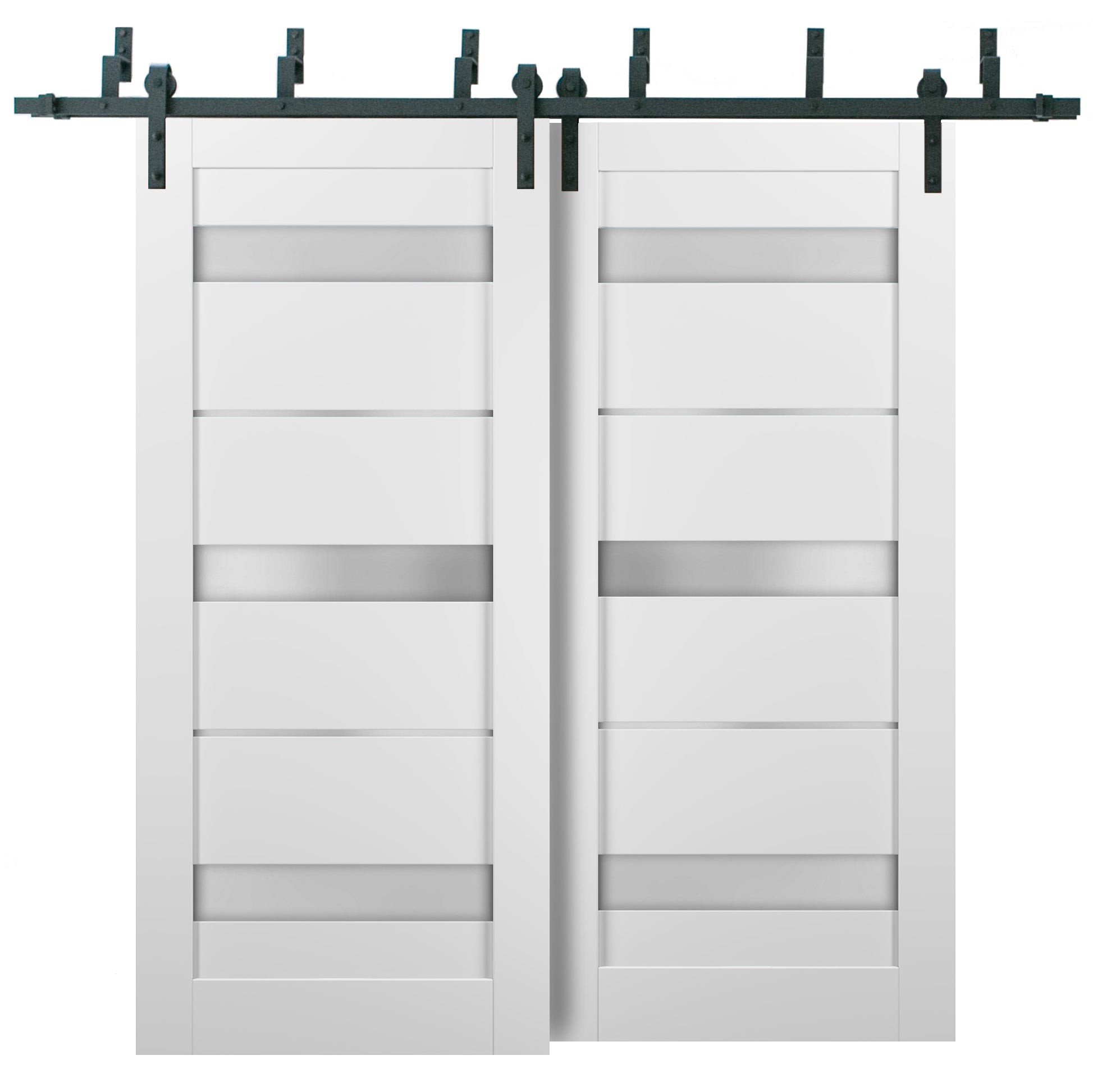 National Hardware N343723 48" White Folding Door Hardware Set
