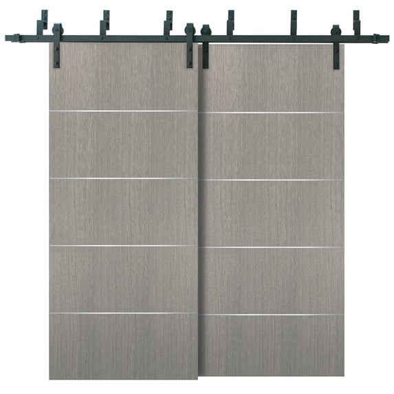 Barn Bypass Doors 60 x 80 with 6.6ft Hardware