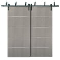 thumbnail image 1 of Barn Bypass Doors 64 x 80 with 6.6ft Hardware, 1 of 6
