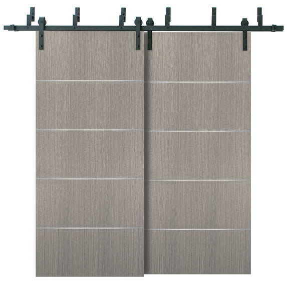 Barn Bypass Doors 64 x 80 with 6.6ft Hardware