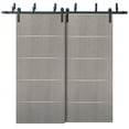 thumbnail image 1 of Barn Bypass Doors 72 x 80 with 6.6ft Hardware, 1 of 6