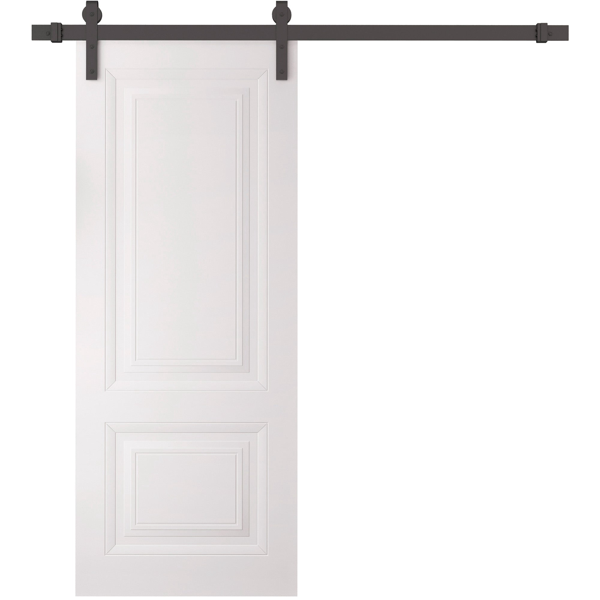 Barn Door 42 x 84 inches | SELECT 2249 White | 8FT Rail Track Heavy ...