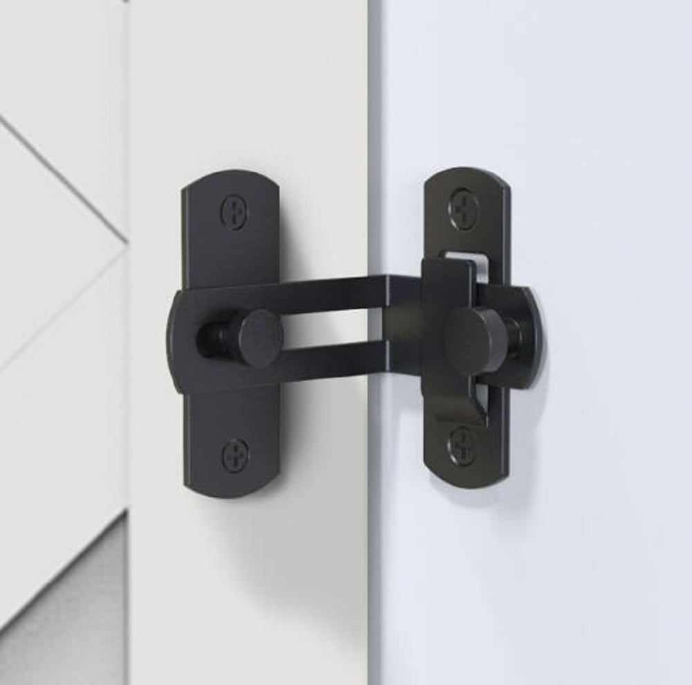 Barn Door Bathroom Lock Flip Pocket Door Lock Screen Door Stopper Lock
