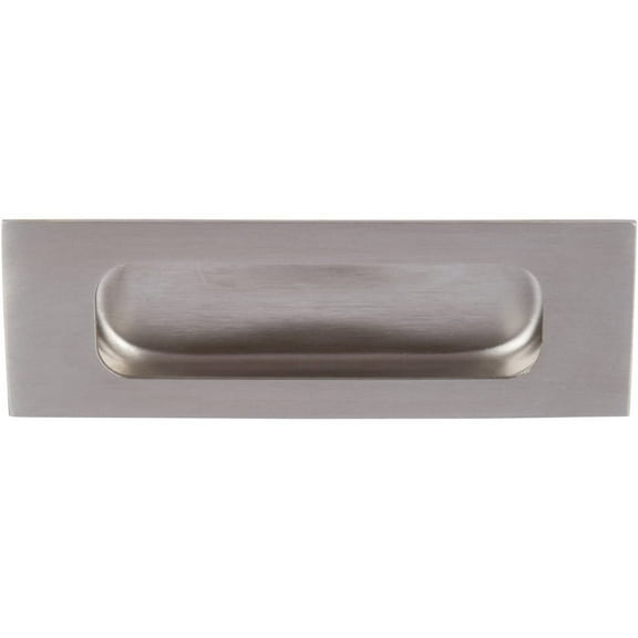 Barn Door Flush Finger Pull Finish: Brushed Steel