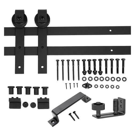 Barn Door Hardware Kit 6.6ft, Sliding Door Track Roller - 24-36 Inch Doors