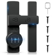 Barn Door Lock,180 Degree Flip Barn Door Locks and Gate Latches, Sliding/Bifold French Door Lock Latch for Gate Barn Garage Shed Window Cabinet Liquor 3-Digit Password Keyless,Black