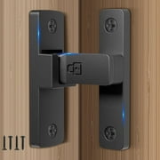 Barn Door Lock, 90/180 Degree Flip Latch, Safety Sliding Door Latch Lock, Heavy Duty Door Security Gate Latches for Barn, Shed,Fence, Garden, Cabinet, Garage and Window 90 Degree