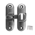 thumbnail image 1 of Barn Door Lock 90/180 Degree Flip Sliding Door Latch Punch Free Simple Installation Heavy-Duty Bar Gate Latch Safety Slide Door Lock, 1 of 8