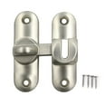 thumbnail image 1 of Barn Door Lock 90/180 Degree Flip Sliding Door Latch Punch Free Simple Installation Heavy-Duty Bar Gate Latch Safety Slide Door Lock, 1 of 8