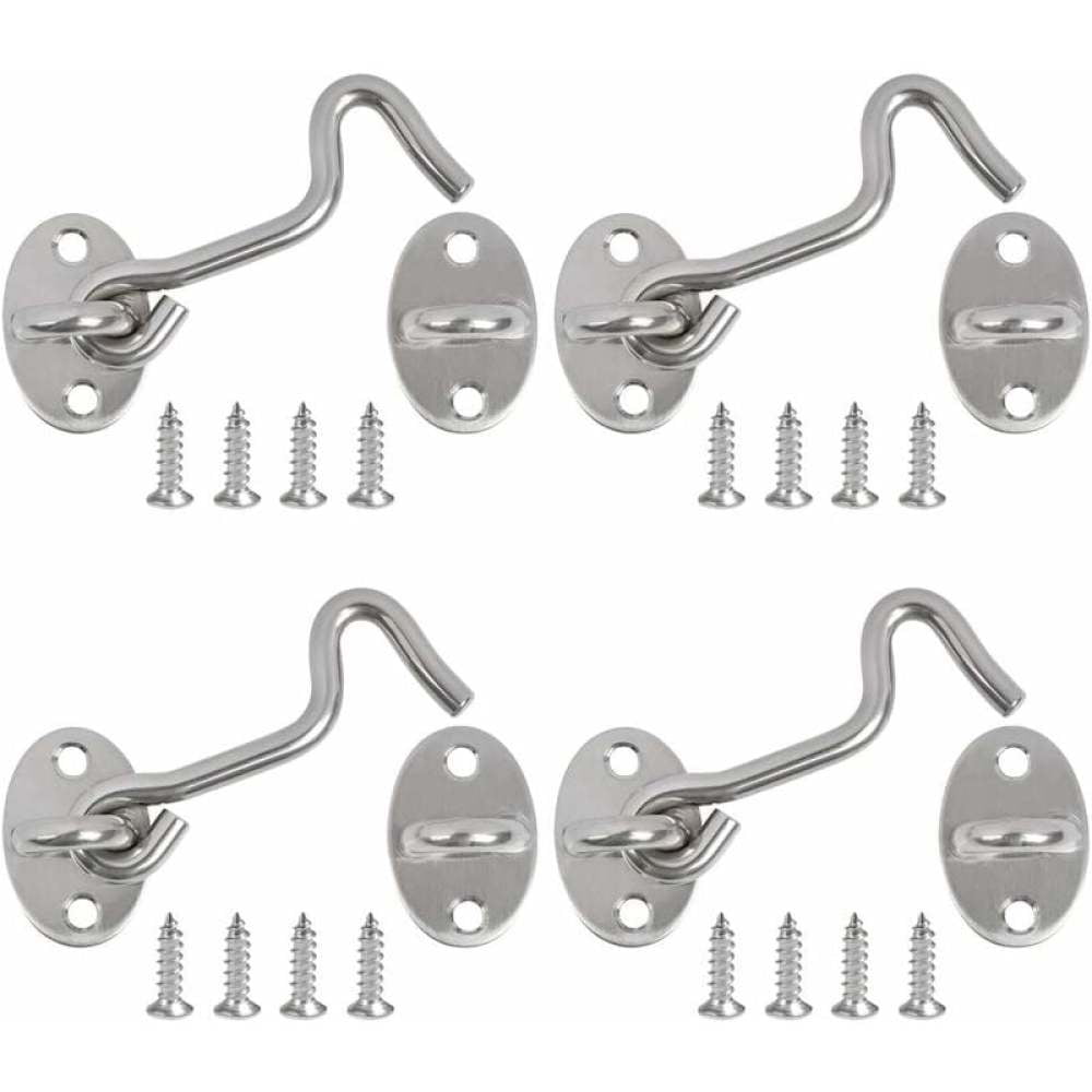 Privacy Hook And Eye Latch For Barn Door, Solid Stainless Steel Cabin ...