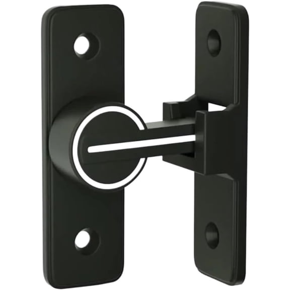 Barn Door Lock Hardware, 90 Degree Heavy Duty Gate Latches Flip Latch Safety Door Bolt Latch Lock, Barn Sliding Door Latch Lock Suitable for Garden, Bathroom, Outdoor, Garage, Window