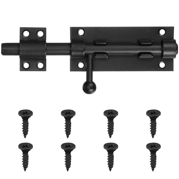 FOMIYES Heavy Duty Stainless Steel Barrel Bolt Door Latch with Lock Hole