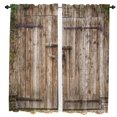 thumbnail image 1 of Barn Door Retro Curtains For Living Room Kitchen Curtain Bedroom Decorative Window Treatments Home Drapes, 1 of 7