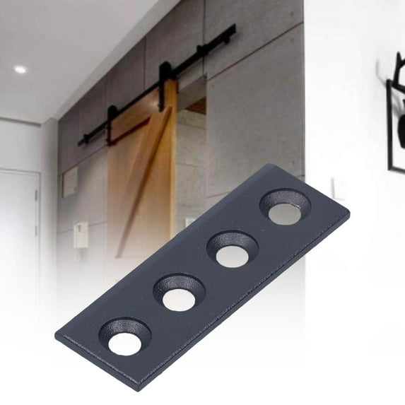Barn Door Track Connector Plate Kit Carbon Steel Sliding Door Hardware Fittings 8x2.7cm