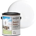 thumbnail image 1 of Evolve Barn & Fence Latext Paint, High Durability and Scratch-Resistant Wood Paint, White, 1 Gallon, 1 of 10