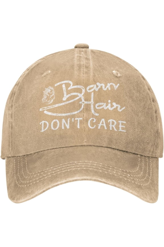 Barn Hair Don't Care Cowboy Hat Men Vintage Baseball Cap Women Dad Hat Sun Hat Adjustable Trucker Hat Black
