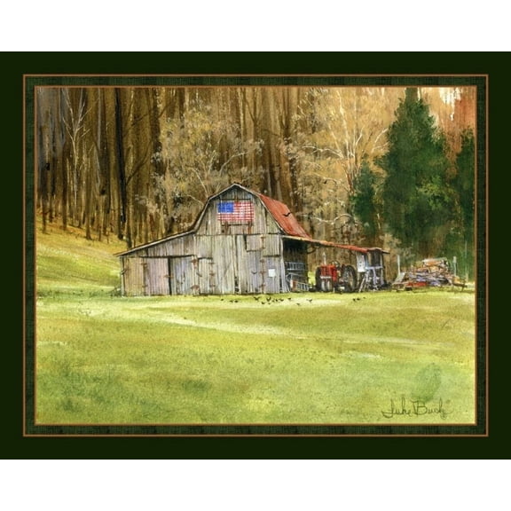 Barn Hinge Wall Or Quilt Top Panel 100% Cotton