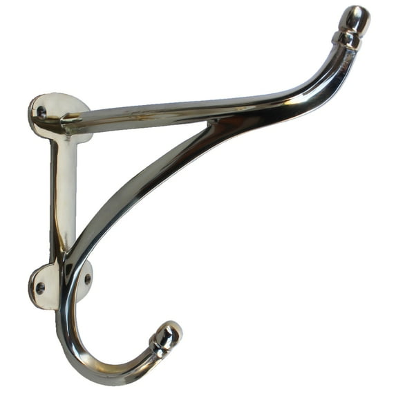 Barn Home Decor 8" Wall Mounted Double Hook Rack Tack 6779BR