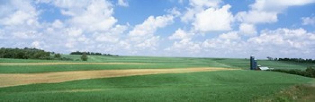 Barn In A Field Wisconsin USA Canvas Art - Panoramic Images (18 x 6)