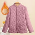 thumbnail image 1 of Barn Jackets for Women Fleeced Lined Quilted Jacket Button Up Stand Collar Coat Causal Padded Coats Fall Winter Warm Loungewear with Pockets Solid Color Stylish Outerwear 2025, 1 of 6