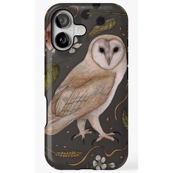 Barn Owl Bird Nature Art Phone Case for iPhone 11 12 13 14 15 16 17 Pro Max