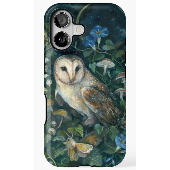 Barn Owl Forest Nature Wildlife Art Phone Case for iPhone 11 12 13 14 15 16 17 Pro Max