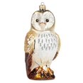 thumbnail image 1 of Barn Owl Polish Mouth Blown Glass Christmas Ornament  Bird Tree Decoration, 1 of 2