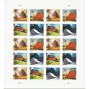 Barns POSTCARD RATE USPS Postage Stamp 1 Sheet of 20 US Postal First Class American History Wedding Celebration Anniversary (20 Stamps)