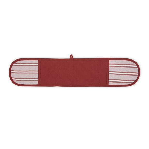 Barn Red Chef Stripe Double Oven Mitt