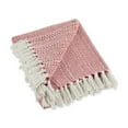 thumbnail image 1 of Barn Red Herringbone Stripe Throw, 1 of 5