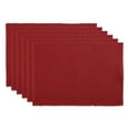 thumbnail image 1 of Barn Red Ribbed Placemat Set/6, 1 of 2