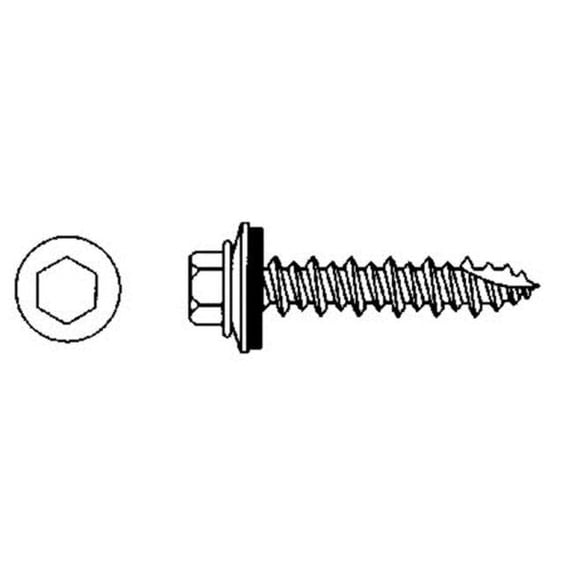 Barn Red Screw D-Grip MTW, 1 in. - Bag of 250
