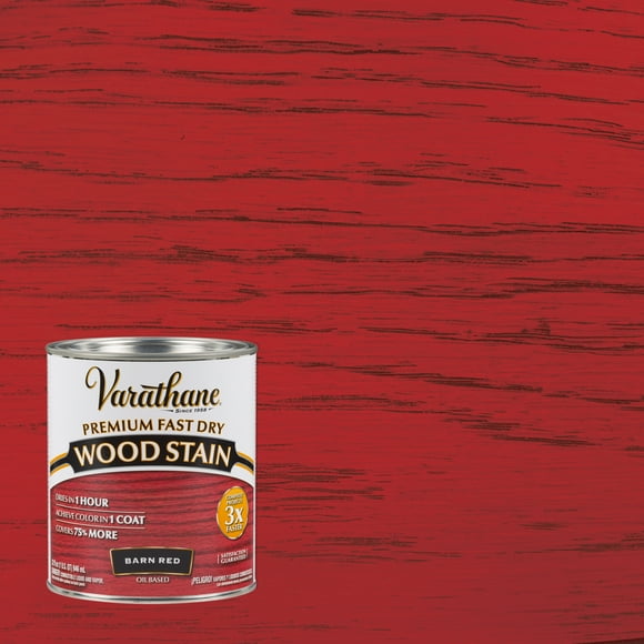 Varathane Premium Fast Dry Wood Stain Wood Finish, 1 Quart, 2 Pack