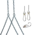 thumbnail image 1 of Barn-Shed-Play Heavy Duty 700 Lb Porch Swing Hanging Chain Kit (8 Foot Ceiling), 1 of 8