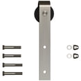 thumbnail image 1 of Barn Strap Style Hanger with Fasteners (No Track), Satin Nickel by Stone Harbor Hardware, 1 of 1