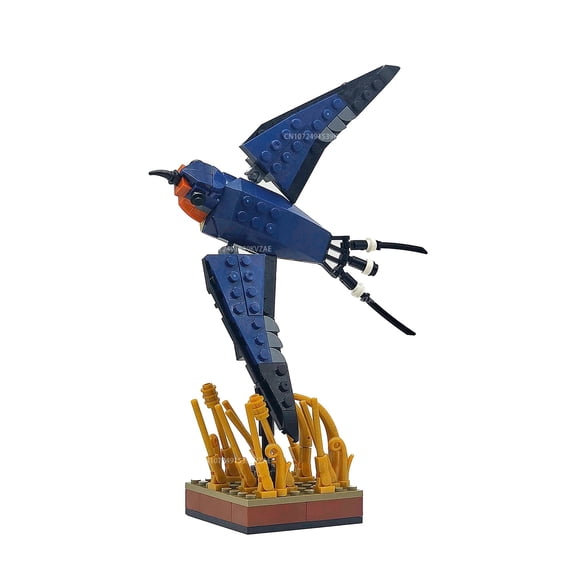 Barn Swallow Wild Goose Building Blocks Animal Flying Bird Natural Style Model Idea Set Bricks Assembly Toys Xmas Gift