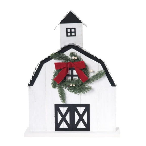 Barn Table Decor - Wood Layered 18" - Transpac Imports