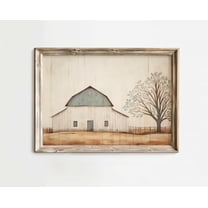 Barn Wall Art, Farmhouse Wall Decor, Vintage Countryside Print, Old Barn Painting, Rustic Home Decor, E Country Style Home Decor Wall Art, Modern Wall Decor, 8x12 UNFRAMED