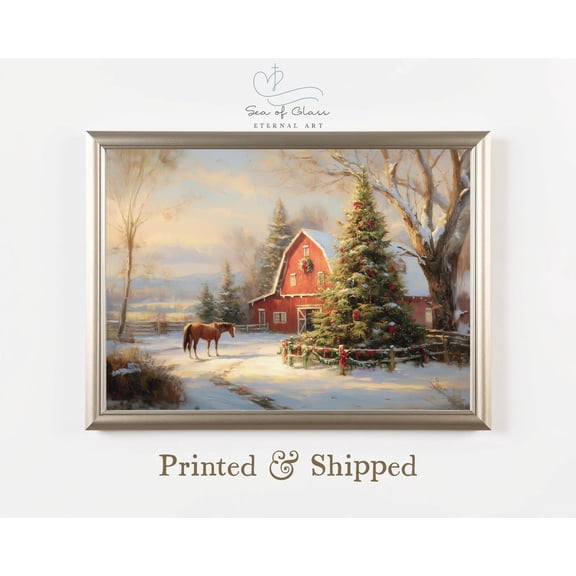 Barn Wall Art Poster Print Poster, RusticArtwork, Nature Lover ,Decor, , Heartwarming ,Cozy Hosting, Unframed Canvas Size 24x36 F03.1.18l1313