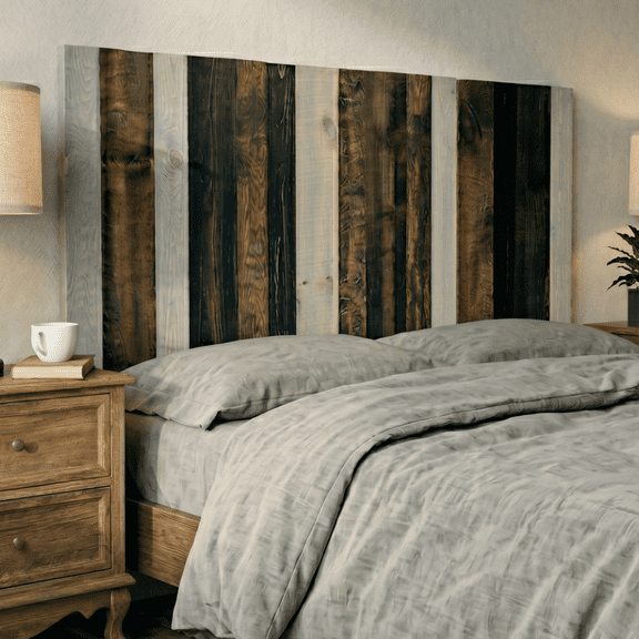 Barn Walls Solid Wood Headboard, Queen Size Bed Panels - Carbon Timber