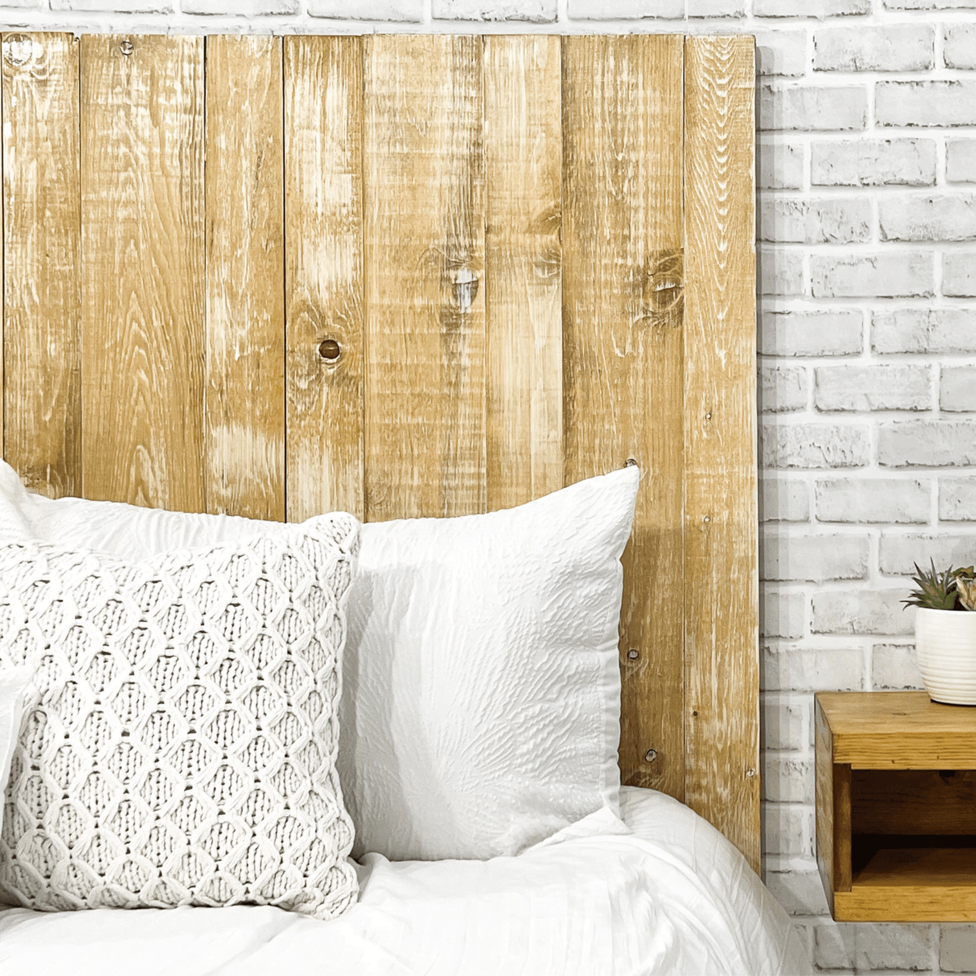 Whitewash headboard online