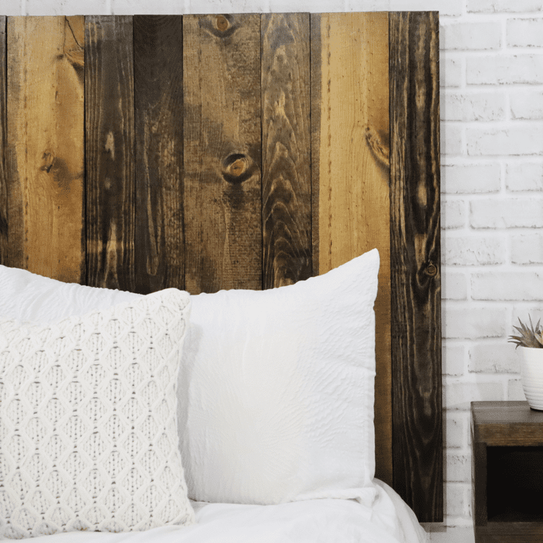 Dark brown wood queen cheap headboard