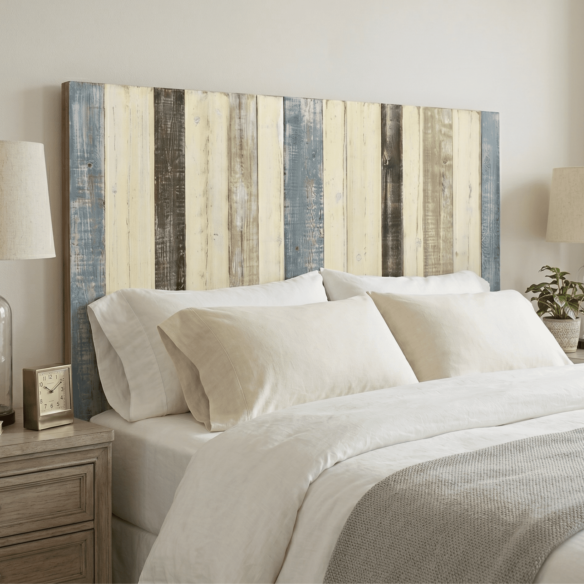 Barn Walls Solid Wood Headboard, Queen Size Farmhouse Heritage