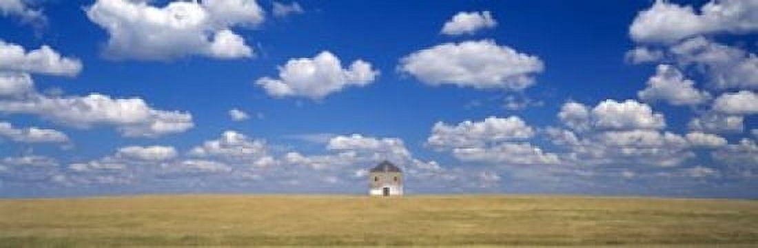 Barn in the farm Grant County Minnesota USA Canvas Art - Panoramic Images (18 x 6)