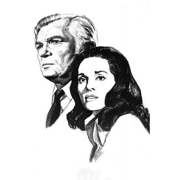 Barnaby Jones Buddy Ebsen Lee Meriwether 24x36 Poster