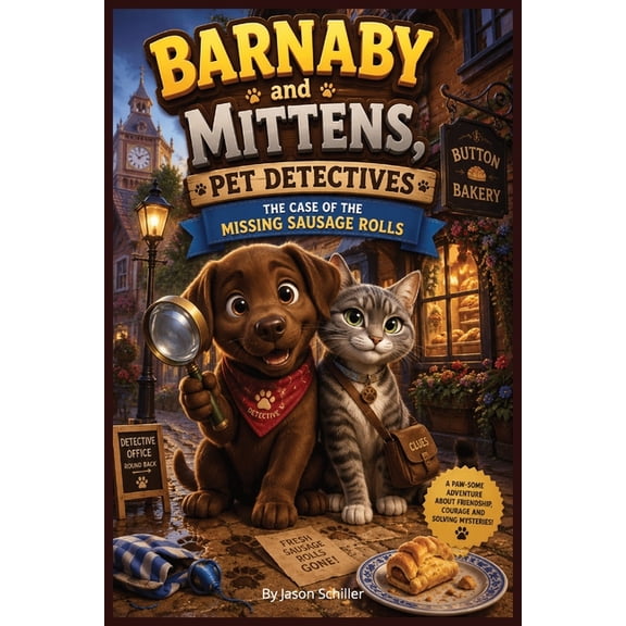 Barnaby and Mittens Barnaby and Mittens, Pet Detectives: The Case of the Missing Sausage Rolls, Childrens Story, bedtime story, 6:9, Book 1, (Paperback)