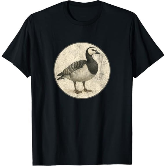 Barnacle Goose Retro Design NEW 10 Colors By Bird Fan T-Shirt - Walmart.com