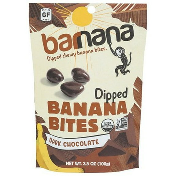 (Pack of 12) Barnana Organic Chewy Chocolate Banana Bits 3.5 Oz