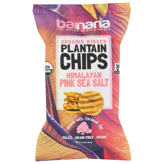 Barnana Plantain Chips - Himalayan Pink Sea Salt , 5 Oz